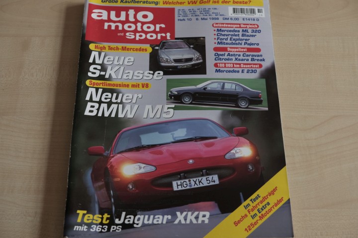 Deckblatt Auto Motor und Sport (10/1998)